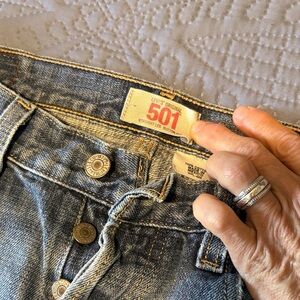 Levi's 501 Straight Leg Blue Jeans
